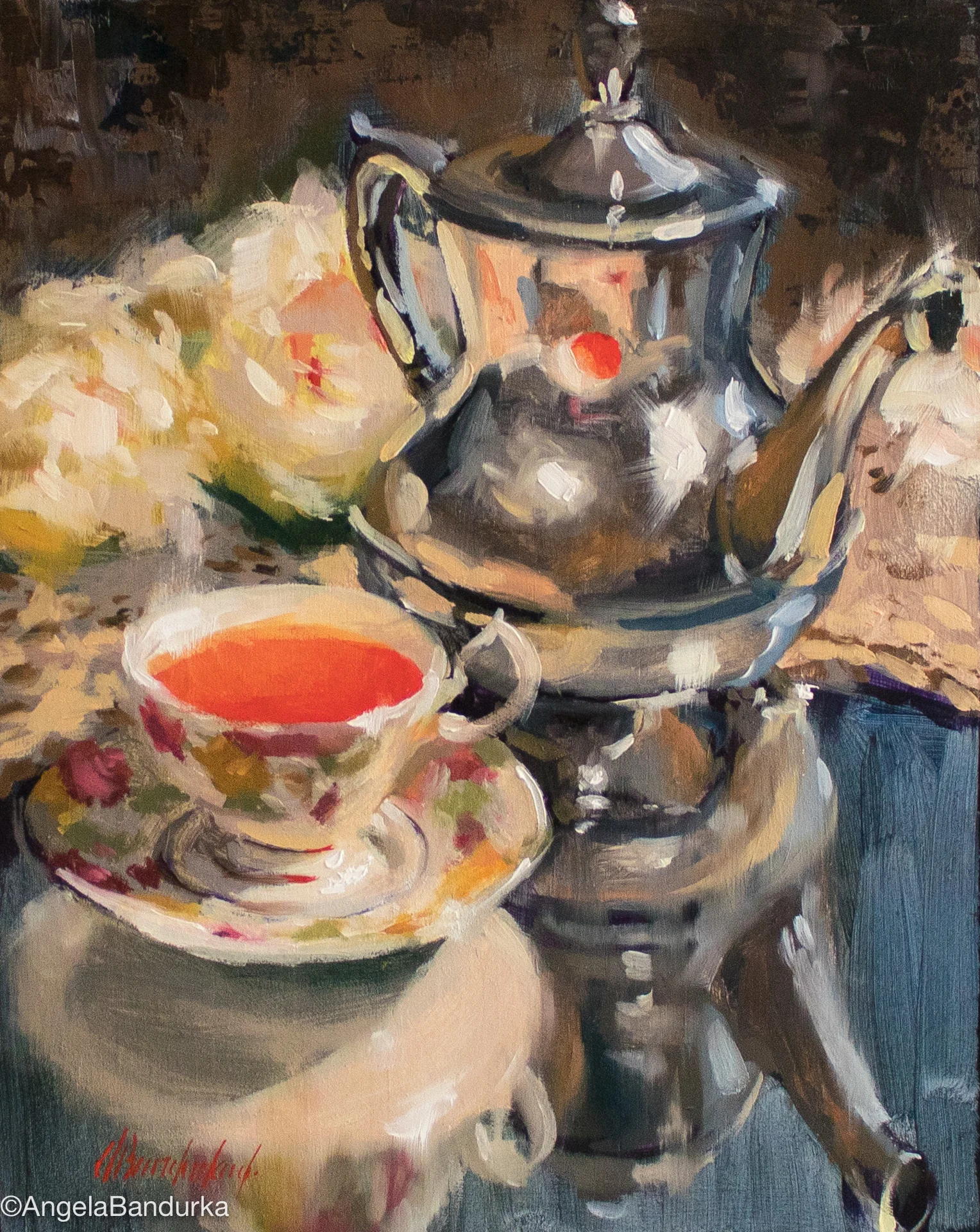 Heirloom Tea, 10x8, Oil