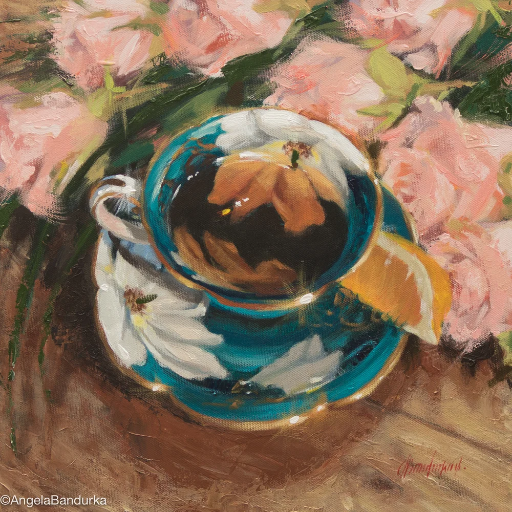 Time Lapse Video Tea Cup With Roses Angela Bandurka