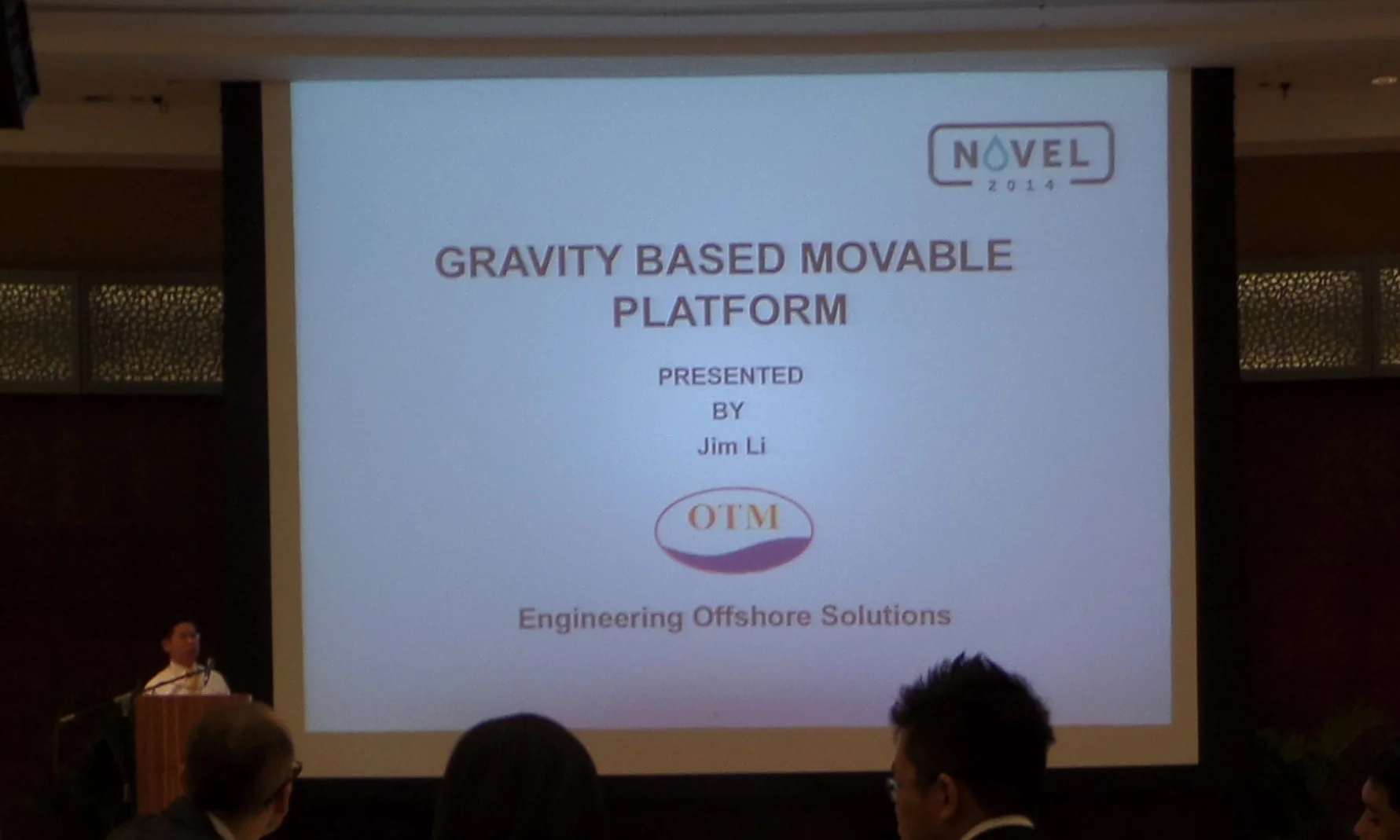 Mr. Jim Li presenting a paper on the OTRP 