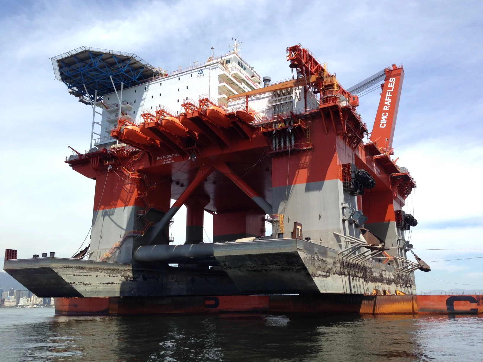 Transportación Marina de Rig de Perforación SSCV H206