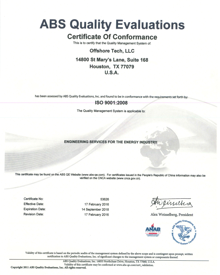 OTL Becomes ISO 9001:2008 Certified