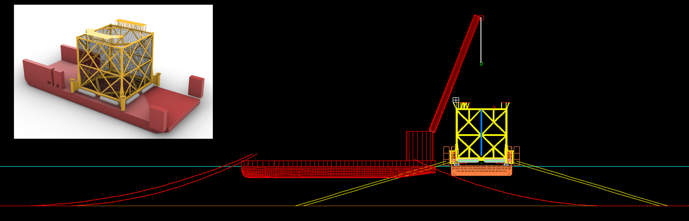 Dynamic Analysis for a Jacket Type Offshore Fishfarm Lifting Installation