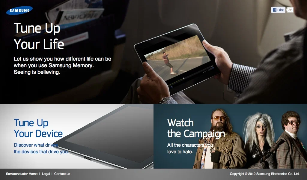 Samsung Memory Website: Making Device Memory Memorable