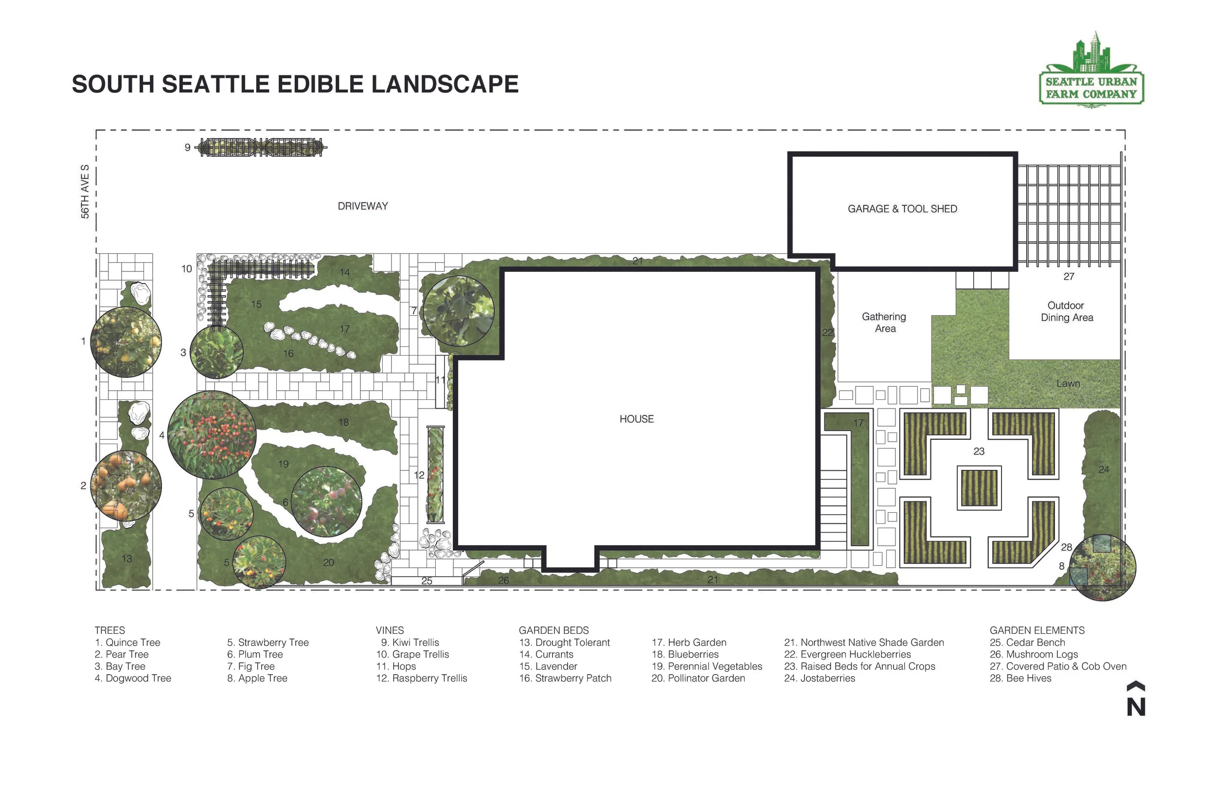 Garden Floor Plan Layout Edible Landscape Design