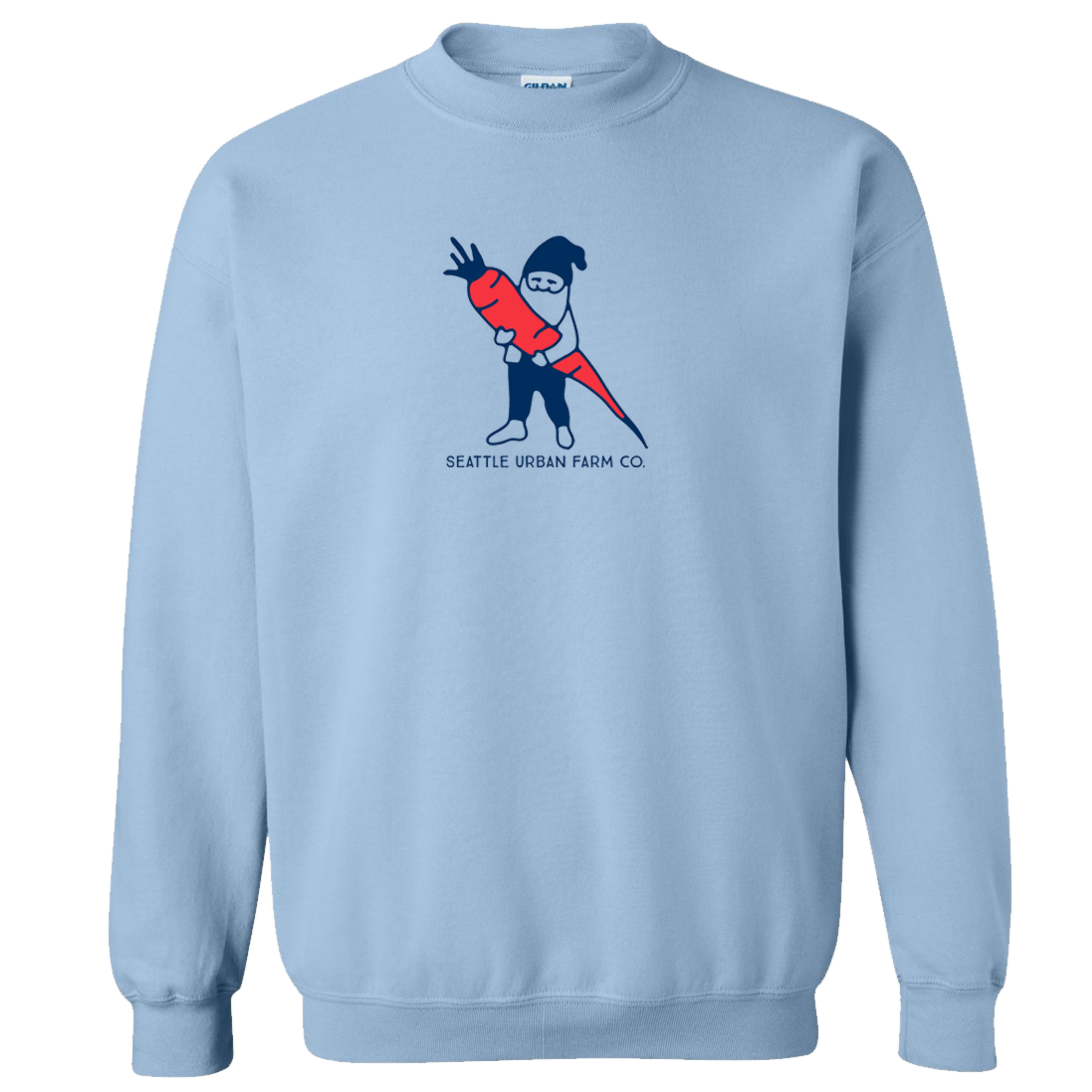 Light Blue Carrot Gnome Sweatshirt