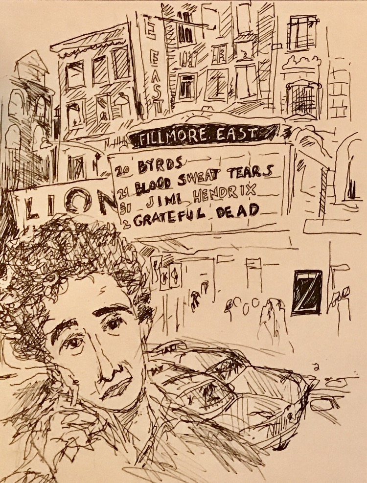 Drawing of Hannah Arendt by Ken Krimstein.