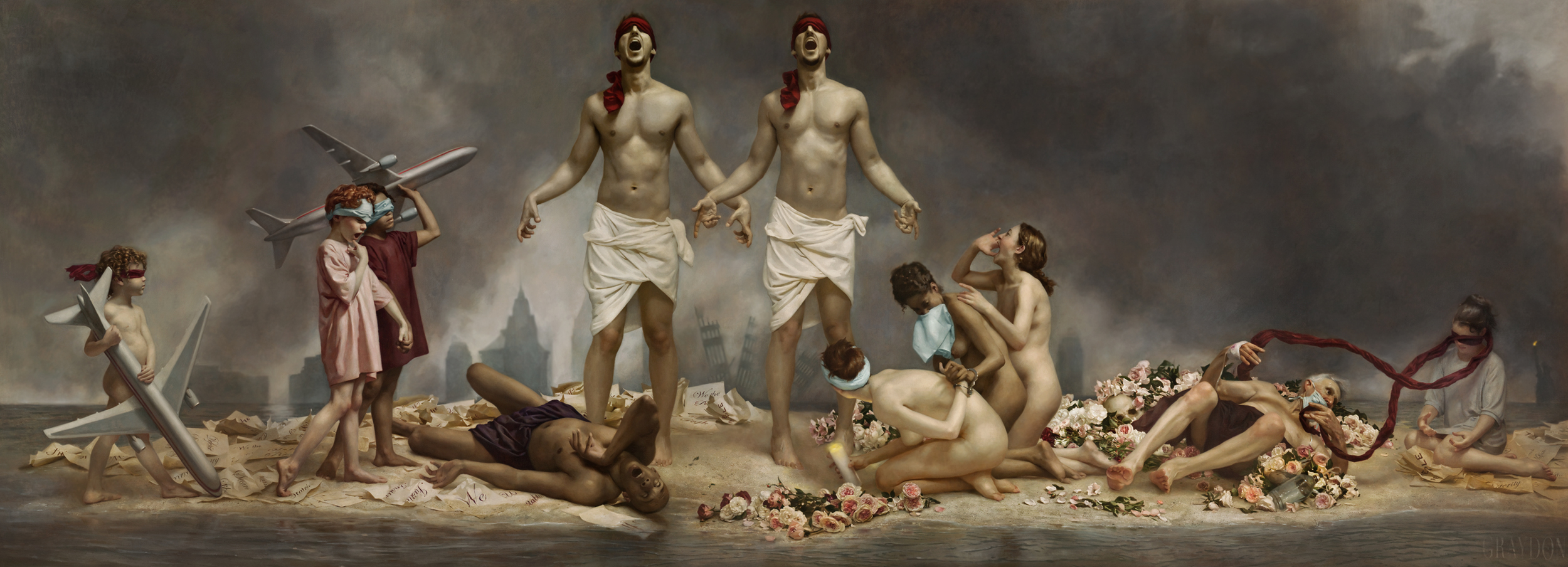 Cycle of Terror and Tragedy, September 11, 2001 by Graydon Parrish