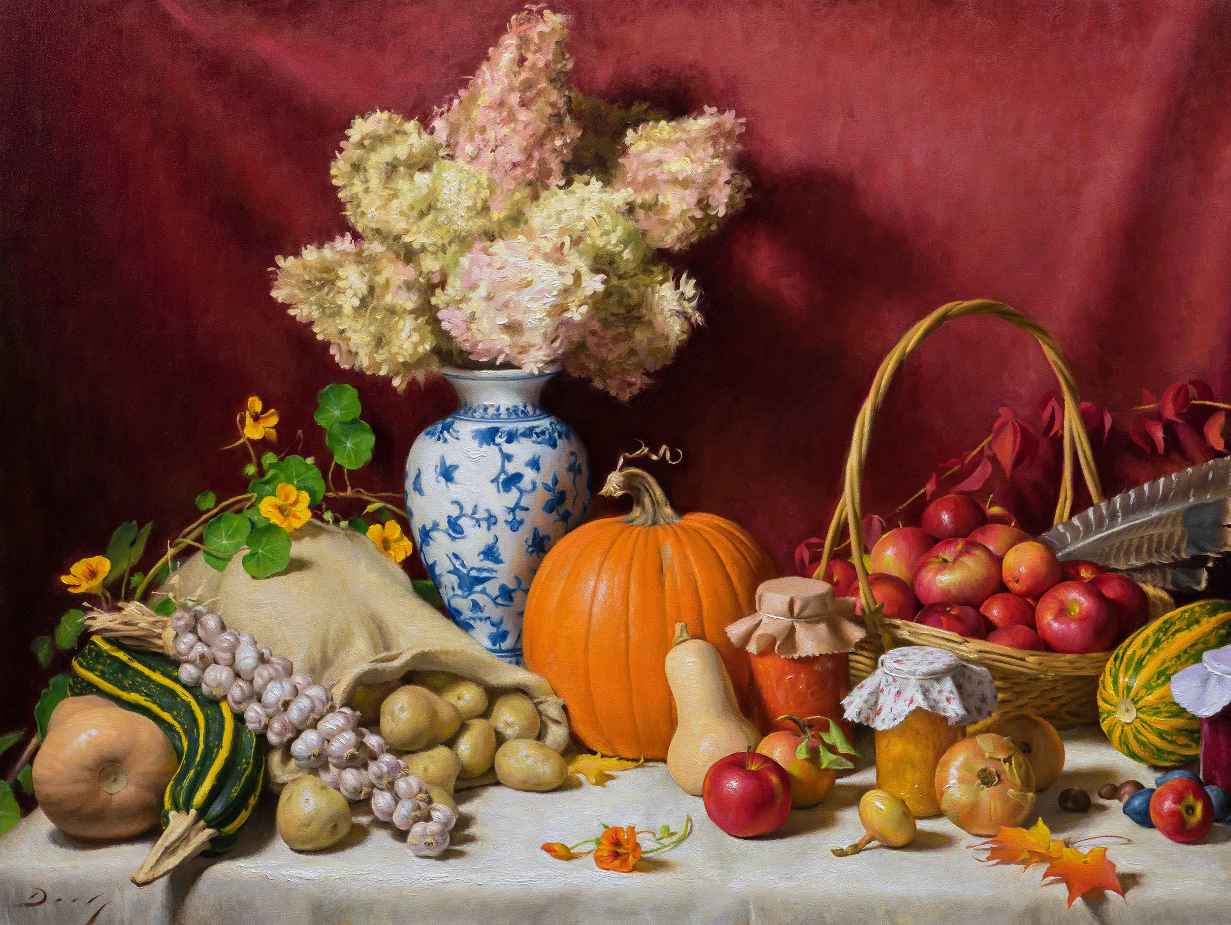 Harvest Thanksgiving, 30x40, by Joseph Daily