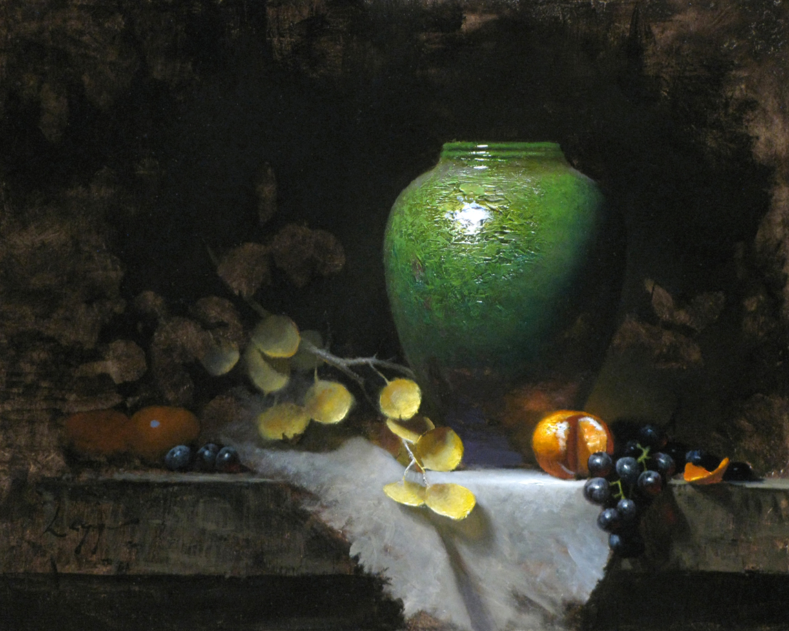 Aspen Emerald and Orange, 16 x 20, by Jeff Legg