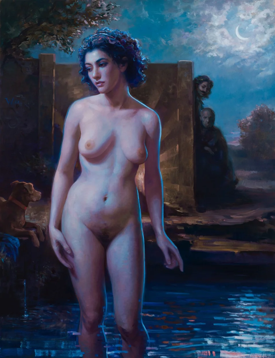 Suzannha in the Moonlight, 44 x 34, by Patricia Watwood