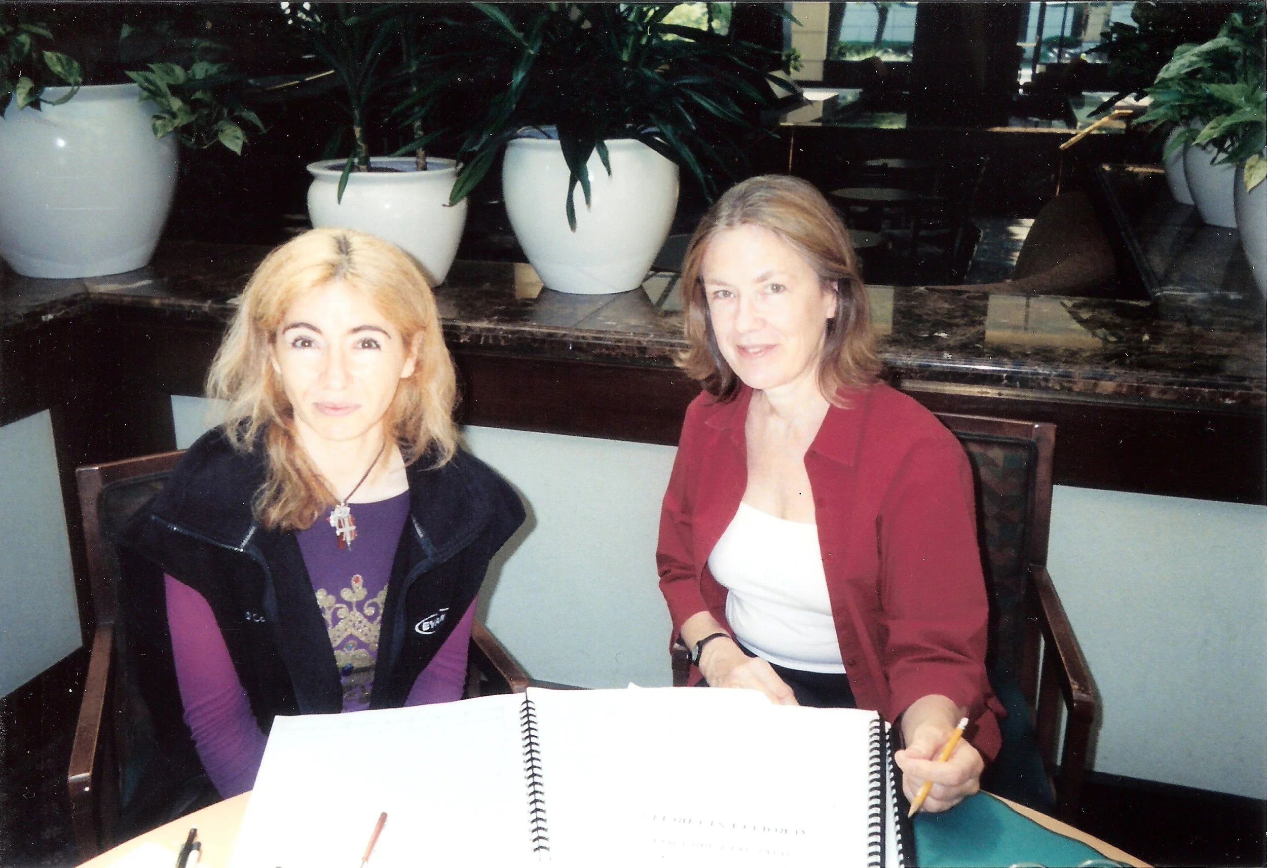 Percussionist Evelyn Glennie and Margaret Brouwer discussing "Aurolucent Circles"