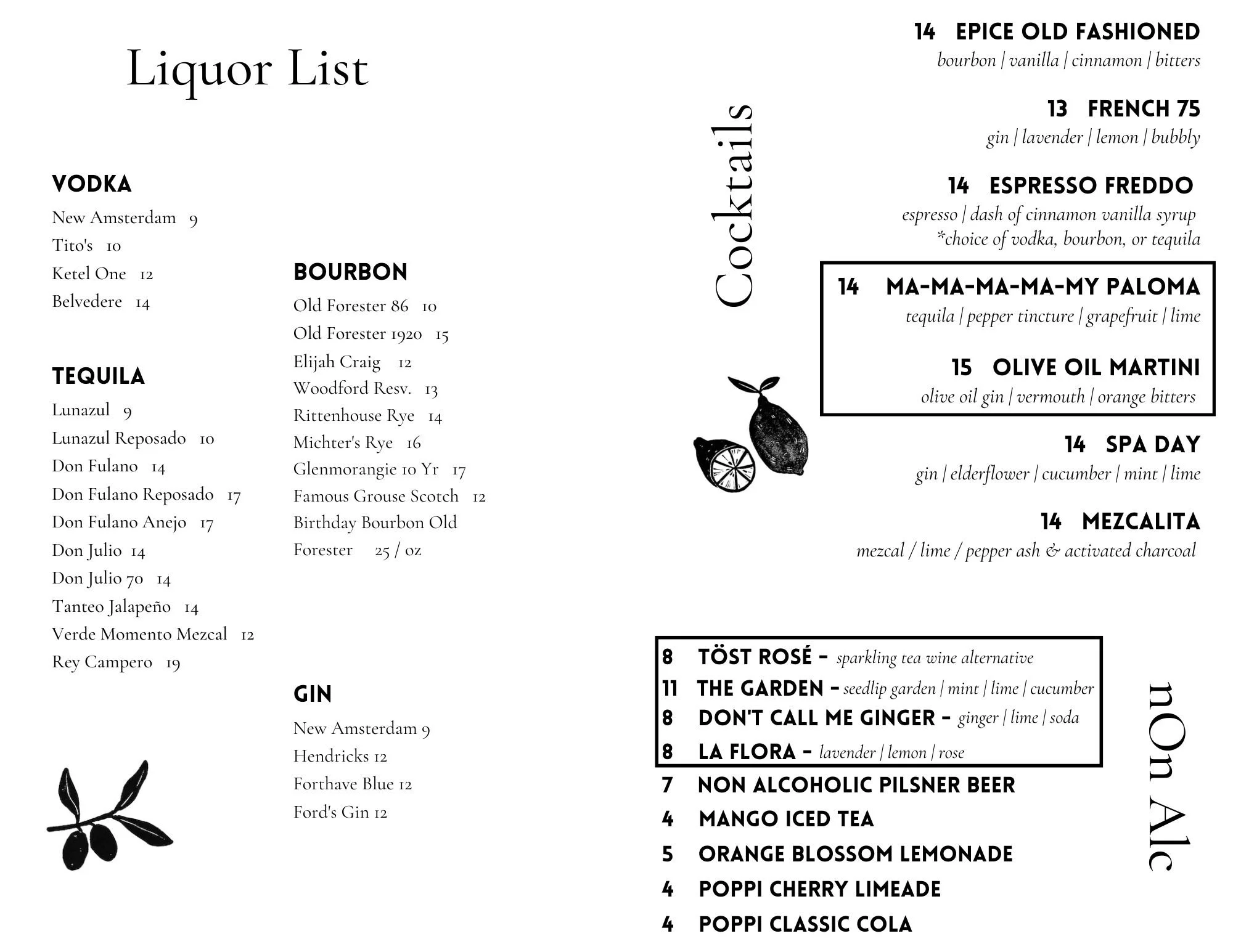 Lebanese Cuisine Menus — Epice Nashville