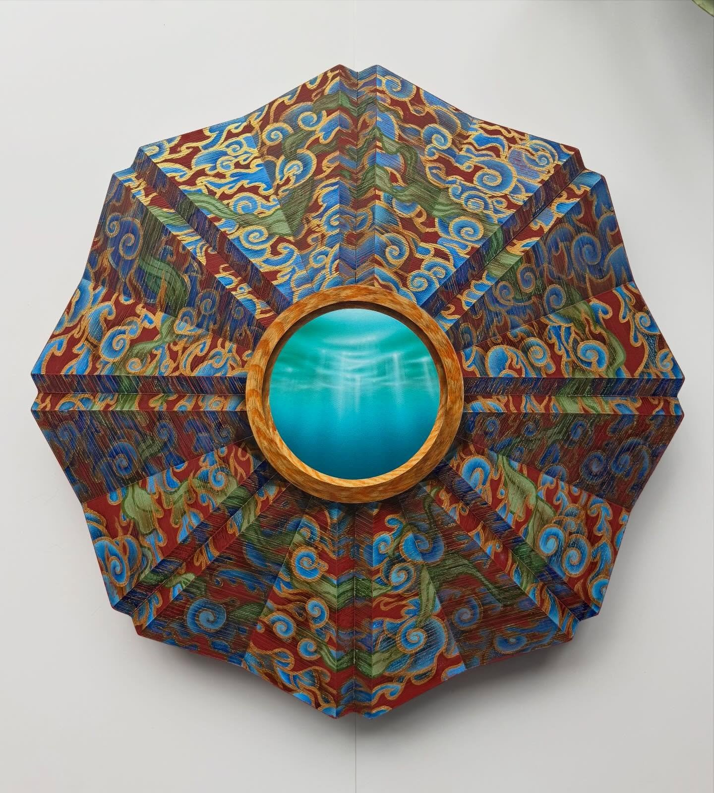 Brand new heirloom painting: &ldquo;Unfolding the Luminous VI&rdquo;
Airbrushed acrylic on fabricated panel 
30&rdquo; x 30&rdquo; x 2.5&rdquo; 
DM for inquiries