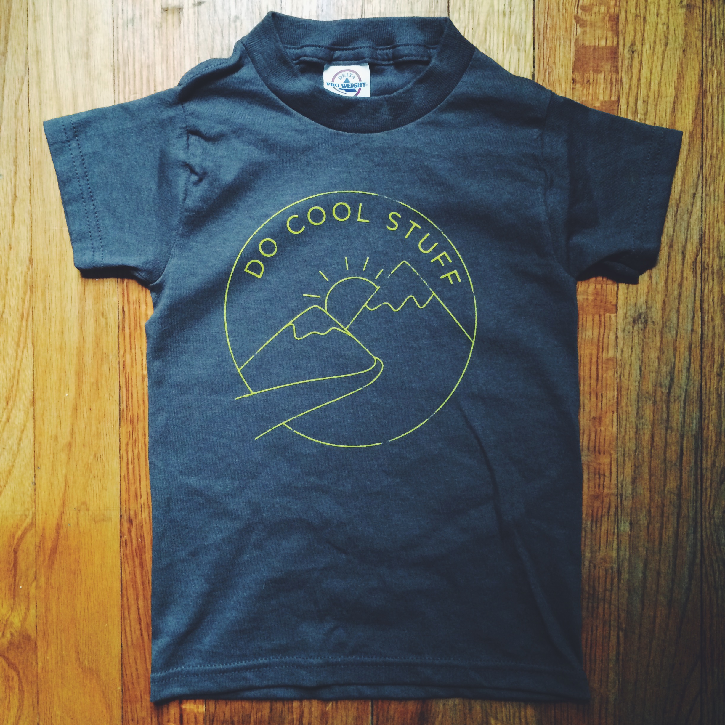 A tester for a kid's shirt.