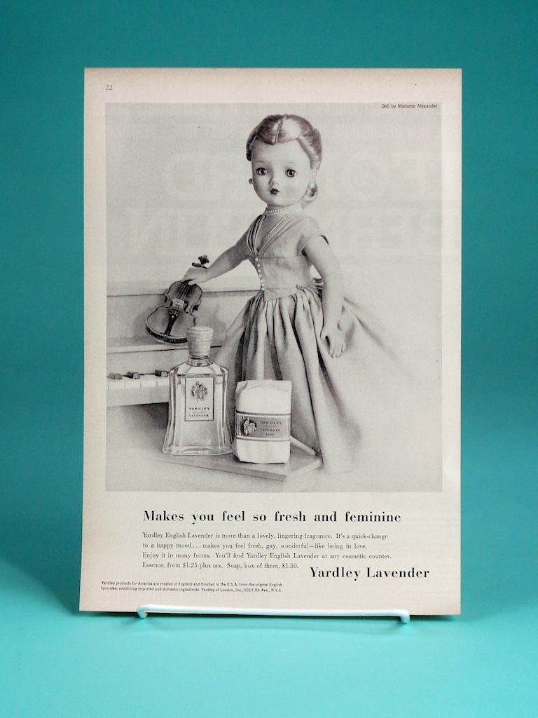 Some ads were created in both black & white and in color — some were only done in black & white. Aiming specifically to women's home magazines, with Cissy as "spokeswomen" was innovative advertising at the time right out of "Madmen."