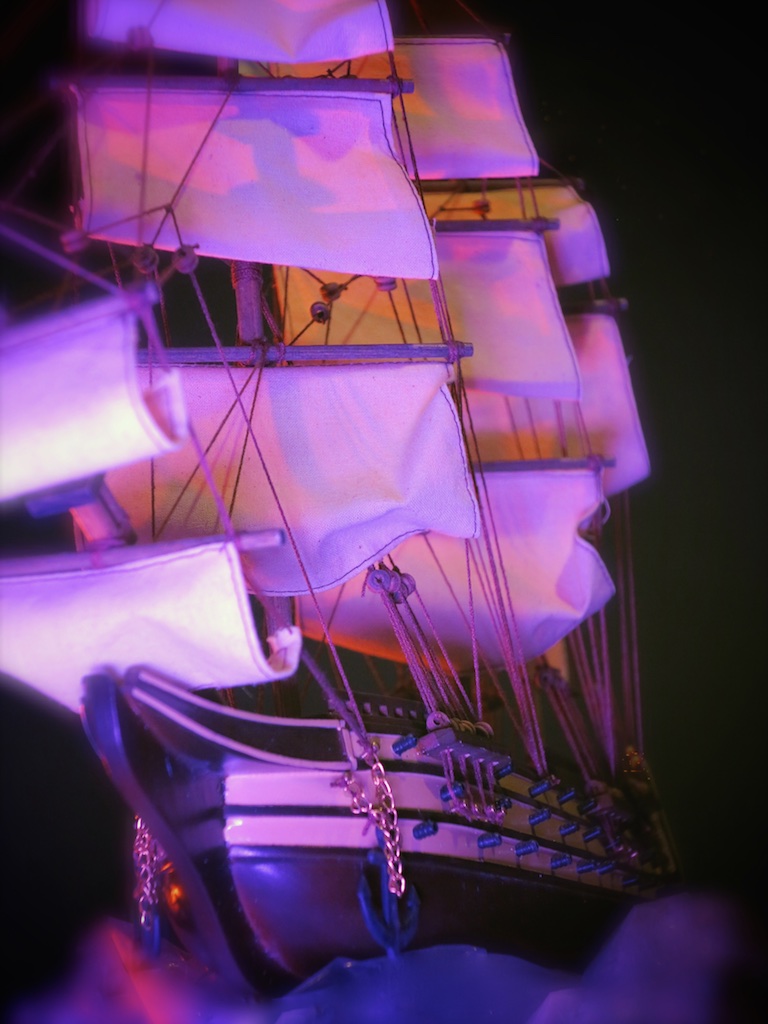 The French merchant ship L'Armond, leaving the old world for the new , takes the Littlest Ghosts , Puppy, fireflies, Dollie and some vampires to their new destination.