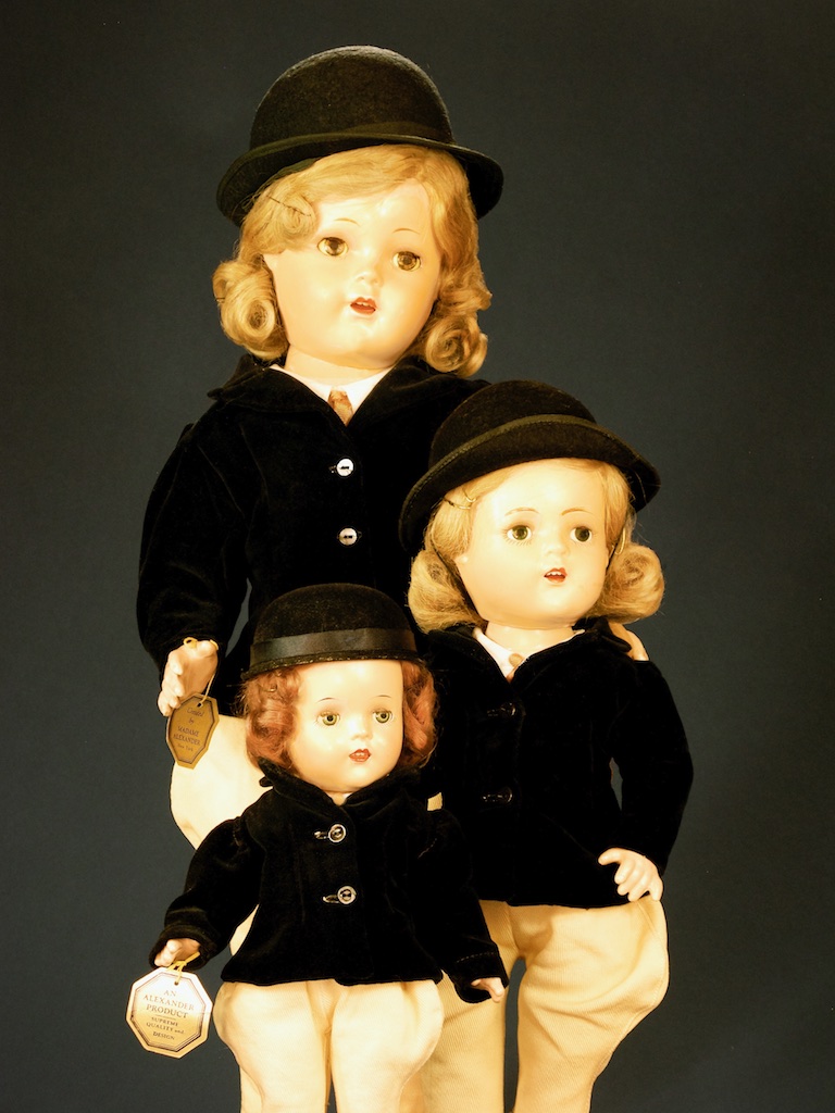 Composition Princess Elizabeth Equestrian 23", 17" and 15" from 1938