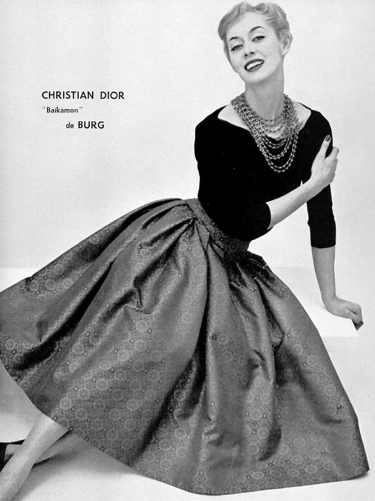 Christian Dior and the full circle skirt.