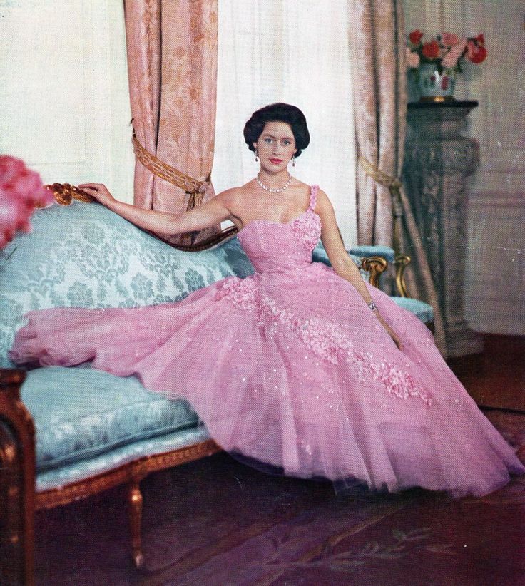 Princess Margaret c. 1953 - Very glamorous herself as a royal celebrity promoted by the world media as a tragic princess in love.