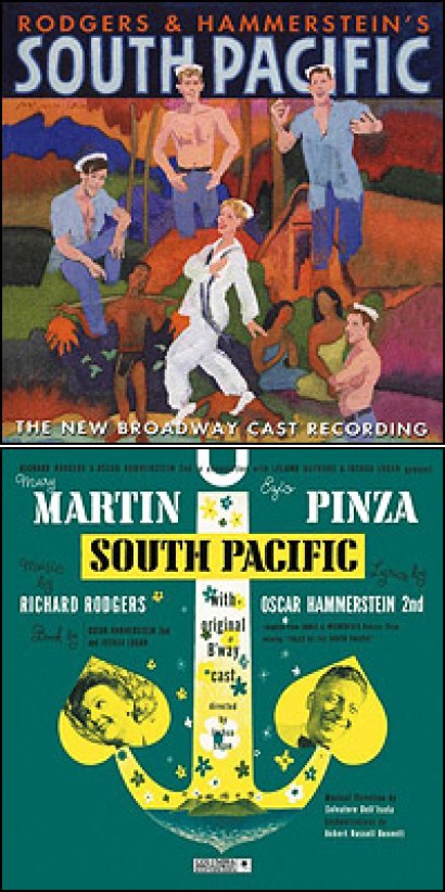 South Pacific is a musical composed by Richard Rodgers, with lyrics by Oscar Hammerstein II and book by Hammerstein and Joshua Logan. The work premiered in 1949 on Broadway and was an immediate hit, running for 1,925 performances.