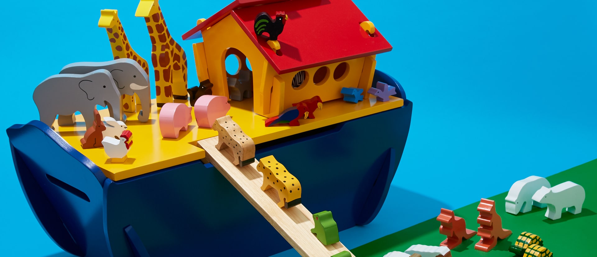 Noah's Ark Wooden Play Set