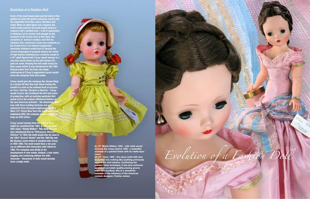 One of the biggest takeaways from starting my “Evolution” series was beginning to understand the process of how the parts and pieces of design, development, production, unions, and events fit together in the story of Madame Alexander and her company.