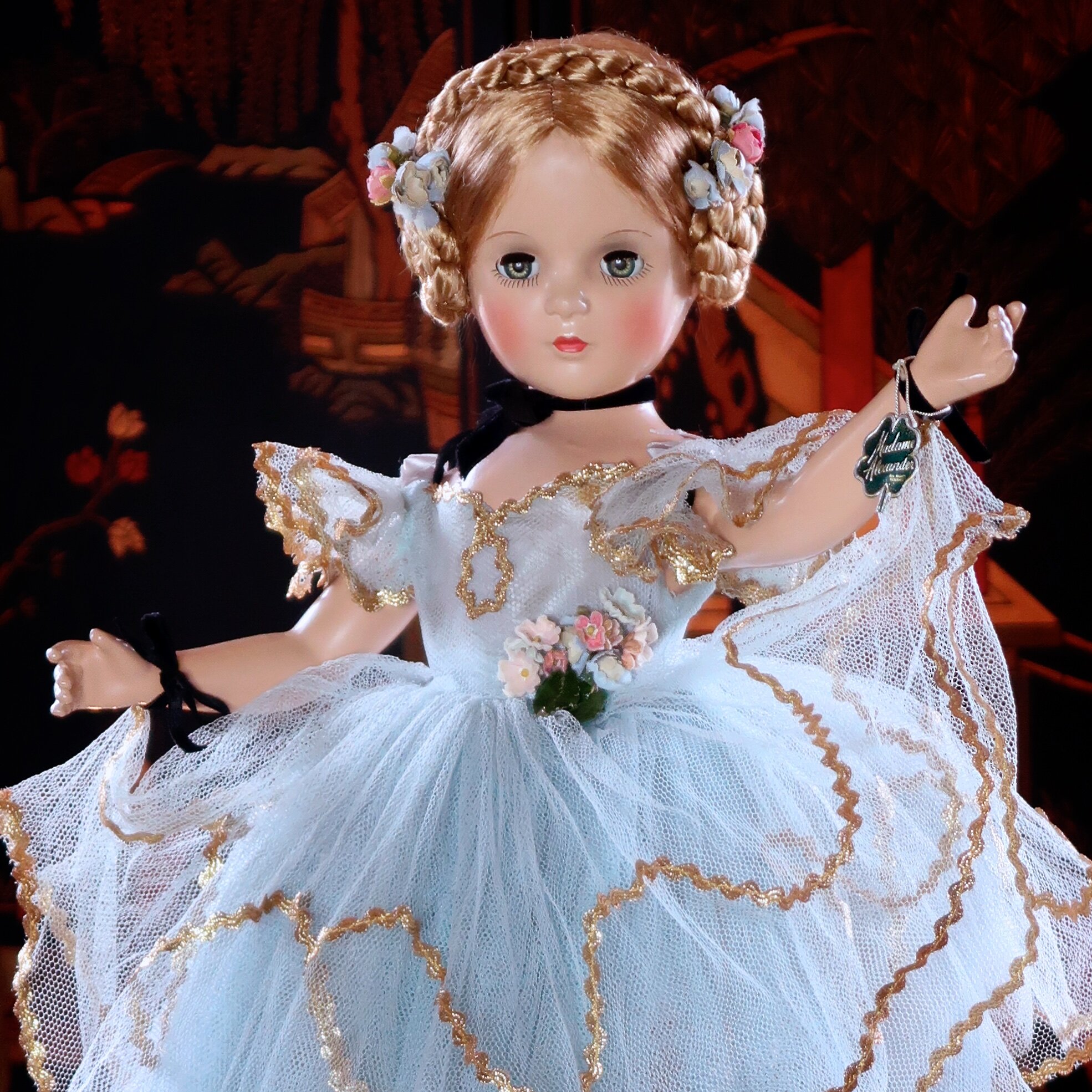 Glamorous White Elbow Opera Gloves for 22" Miss Revlon Fashion Doll 