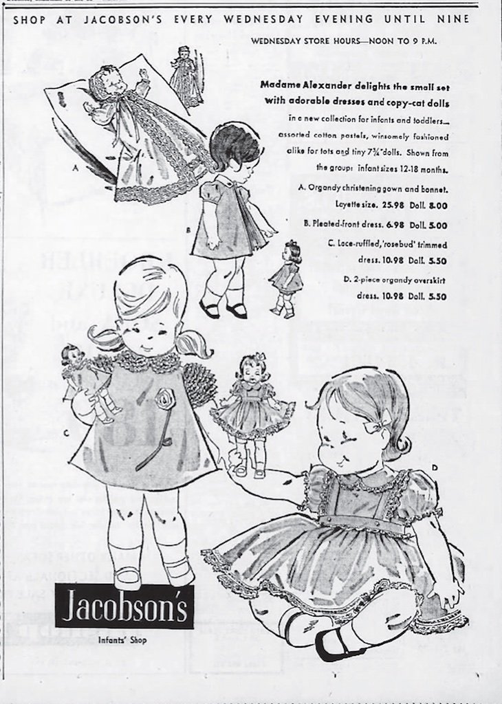 Vintage Folk Art, Alice in Wonderland, Cloth Storybook Doll - Ruby