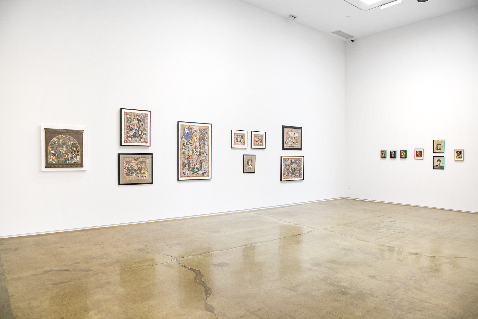 "Collage  Tony Berlant, Felipe Jesus Consalvos, Bruce Conner, Jean Conner and Jess" Installation view