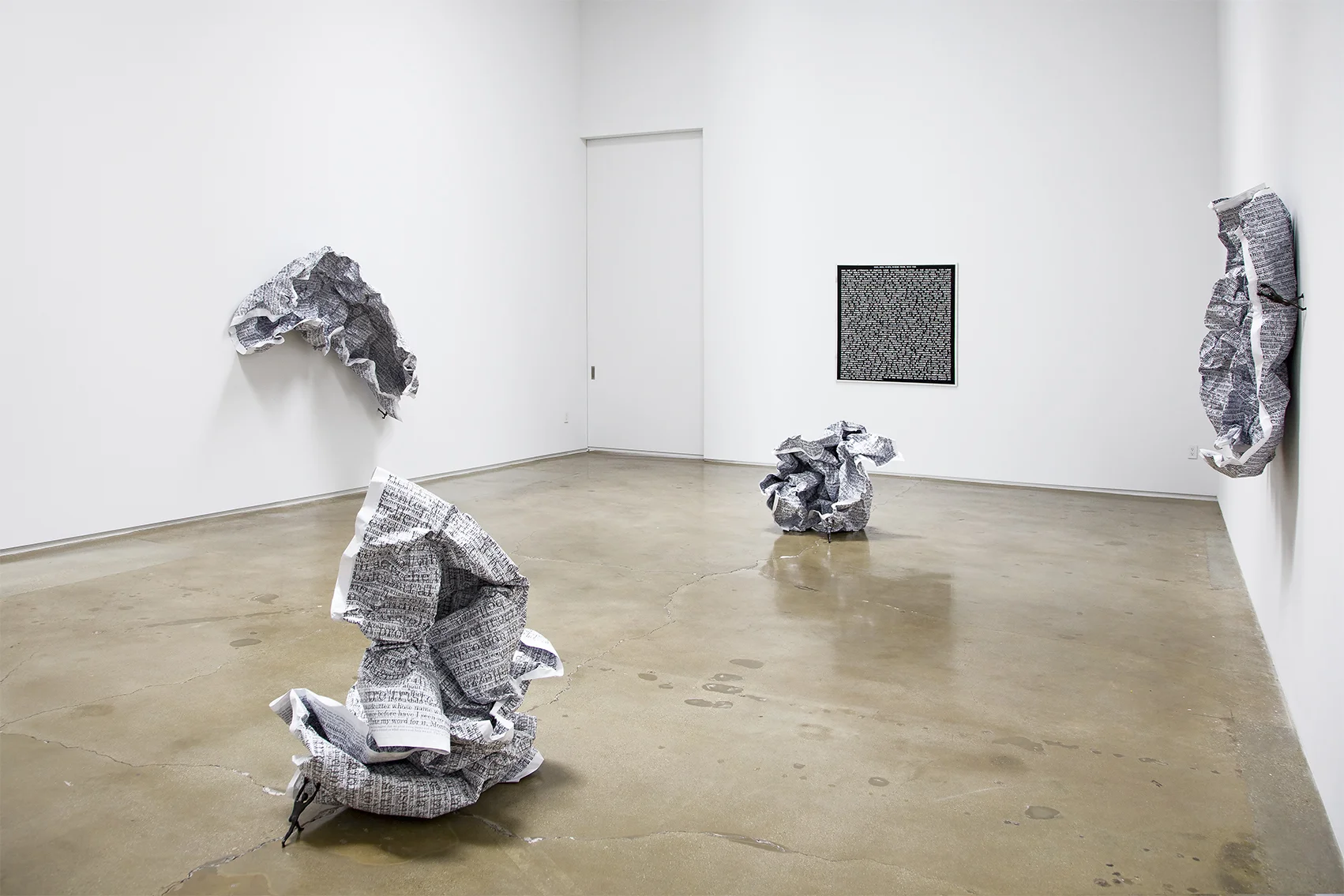 Octavio Abundez, "Facts, contradictions, puzzles, an explanation and a few lies.," Installation view
