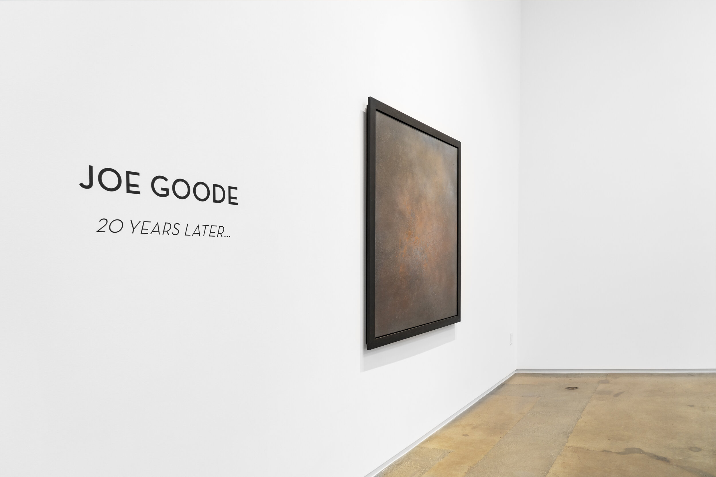 Joe Goode "Twenty Years Later..." Installation view