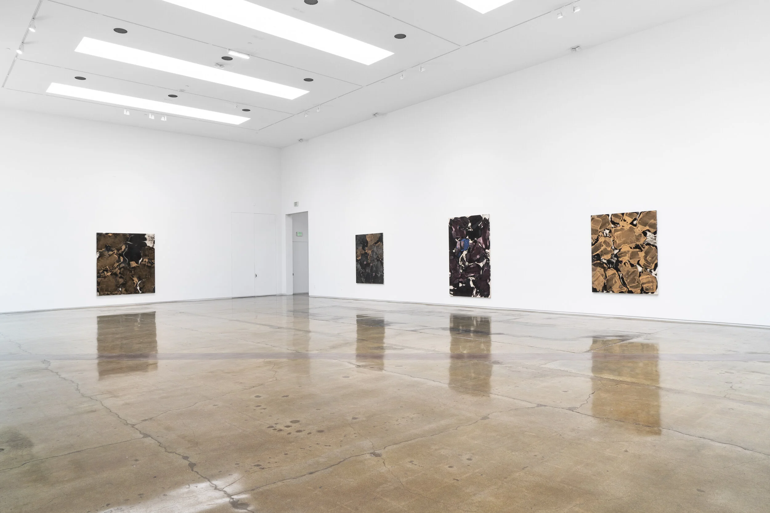 Ed Moses "Edges, Magmas and Waterfalls," Installation view