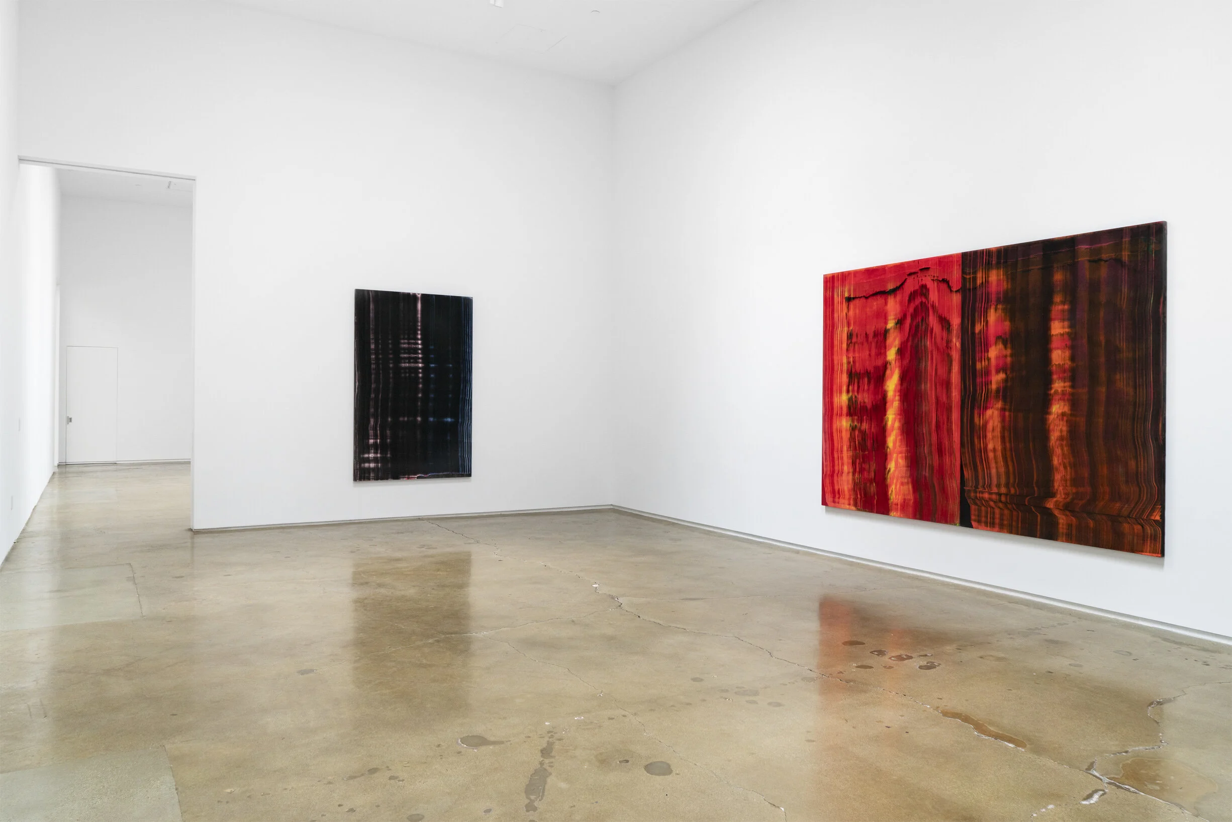 Ed Moses "Edges, Magmas and Waterfalls," Installation view
