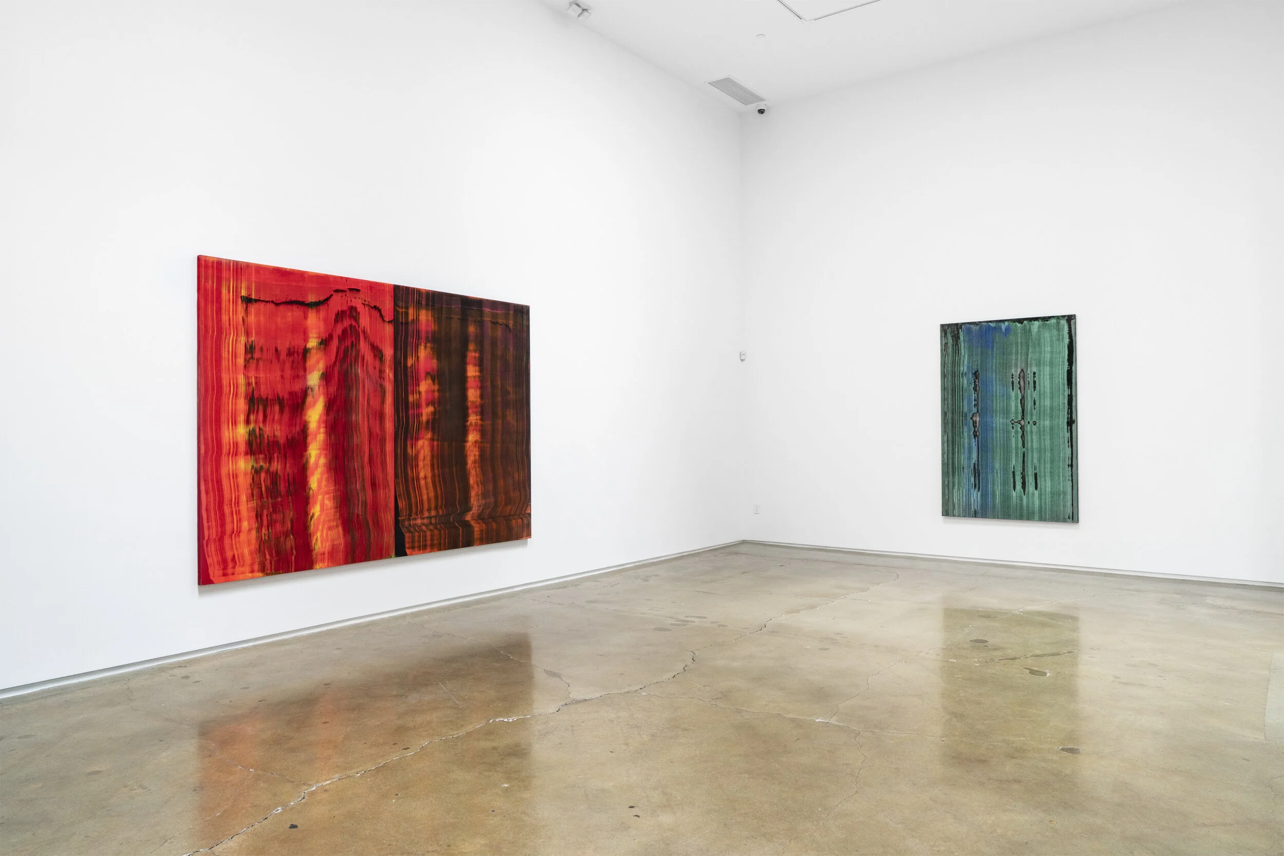 Ed Moses "Edges, Magmas and Waterfalls," Installation view