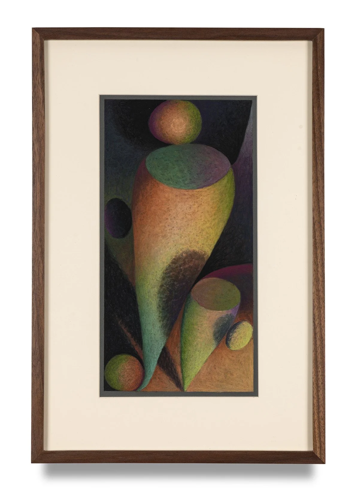 Alicia Adamerovich, Small bliss, 2025, soft pastel on paper, 16 x 10 inches, framed 18 x 12 inches