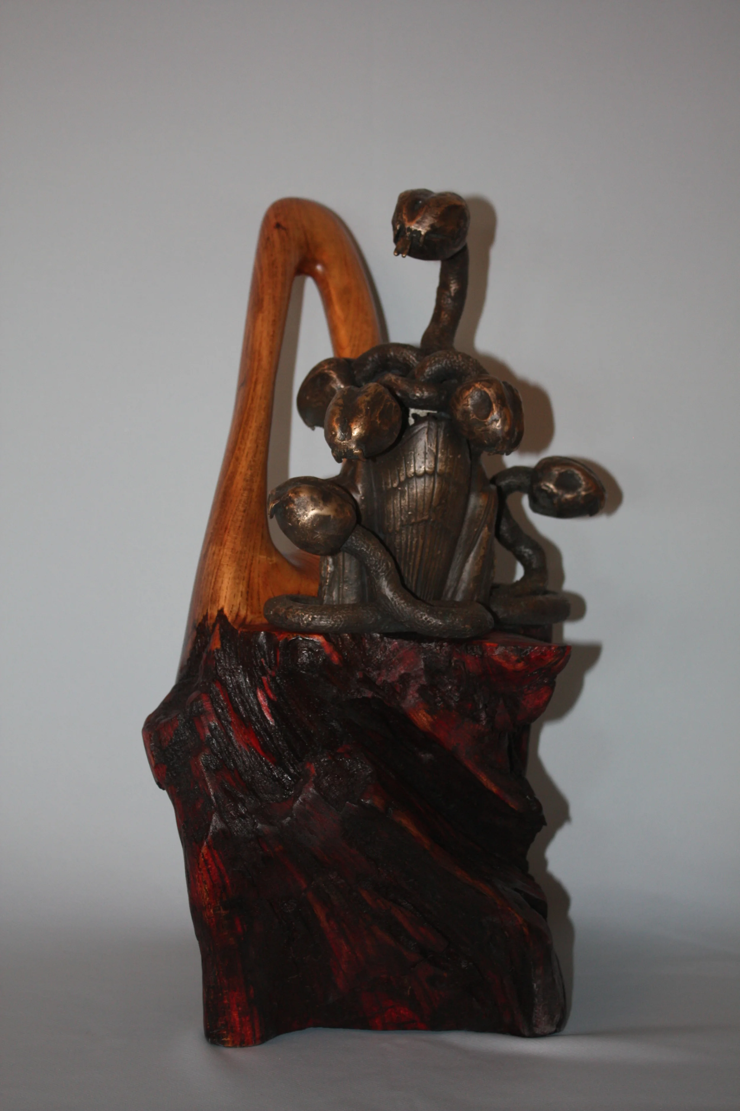 "Seven"  bronze/wood