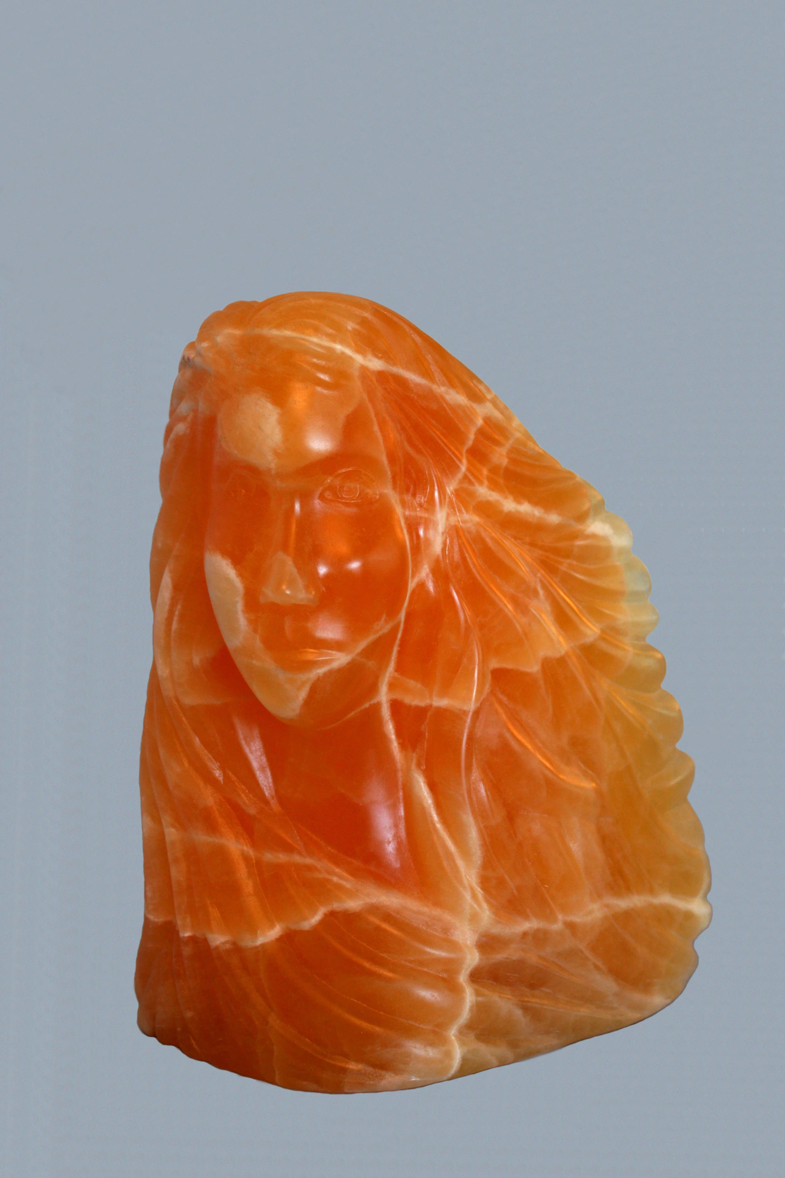 "Prairie Wind" Orange Alabaster" view 1