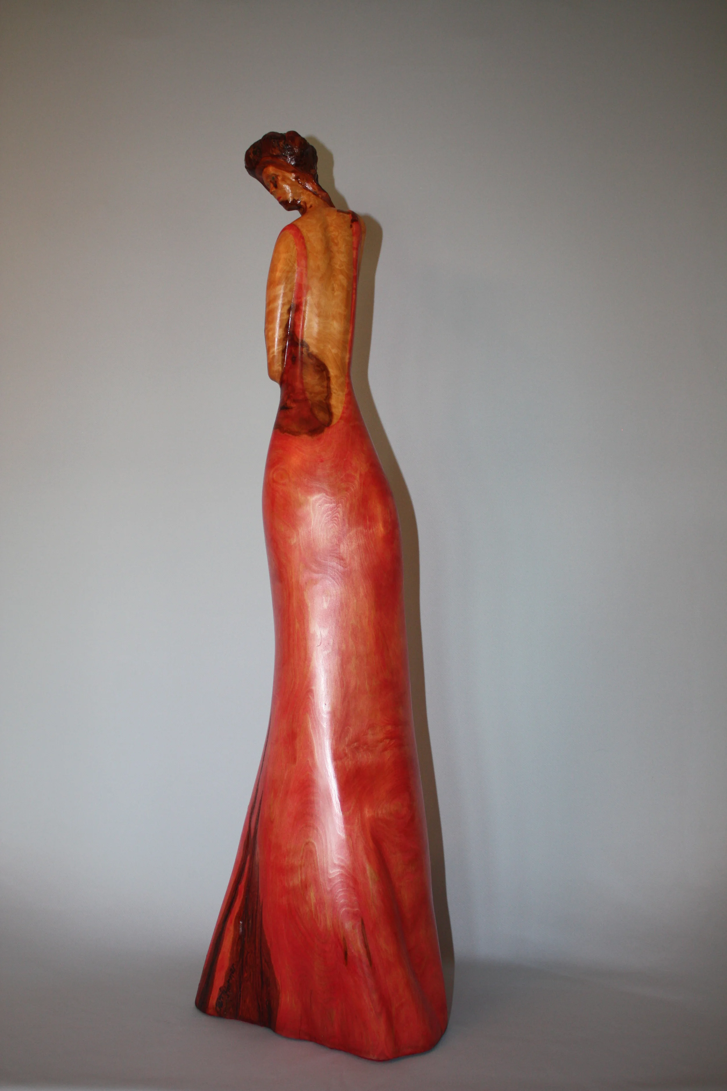 "Nurture" Oil on Cypress Knee view 2