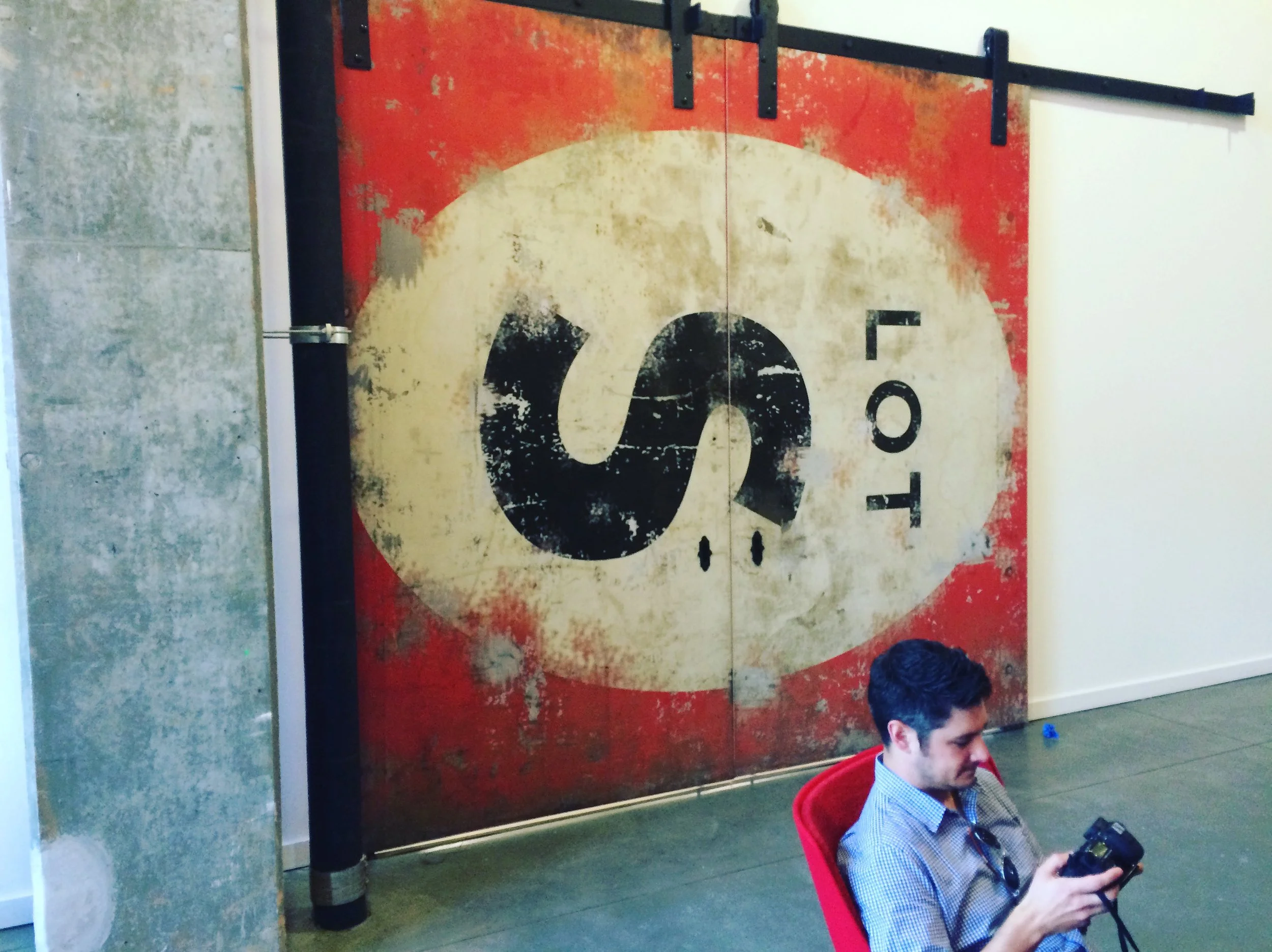 Office Barn Door Graphic