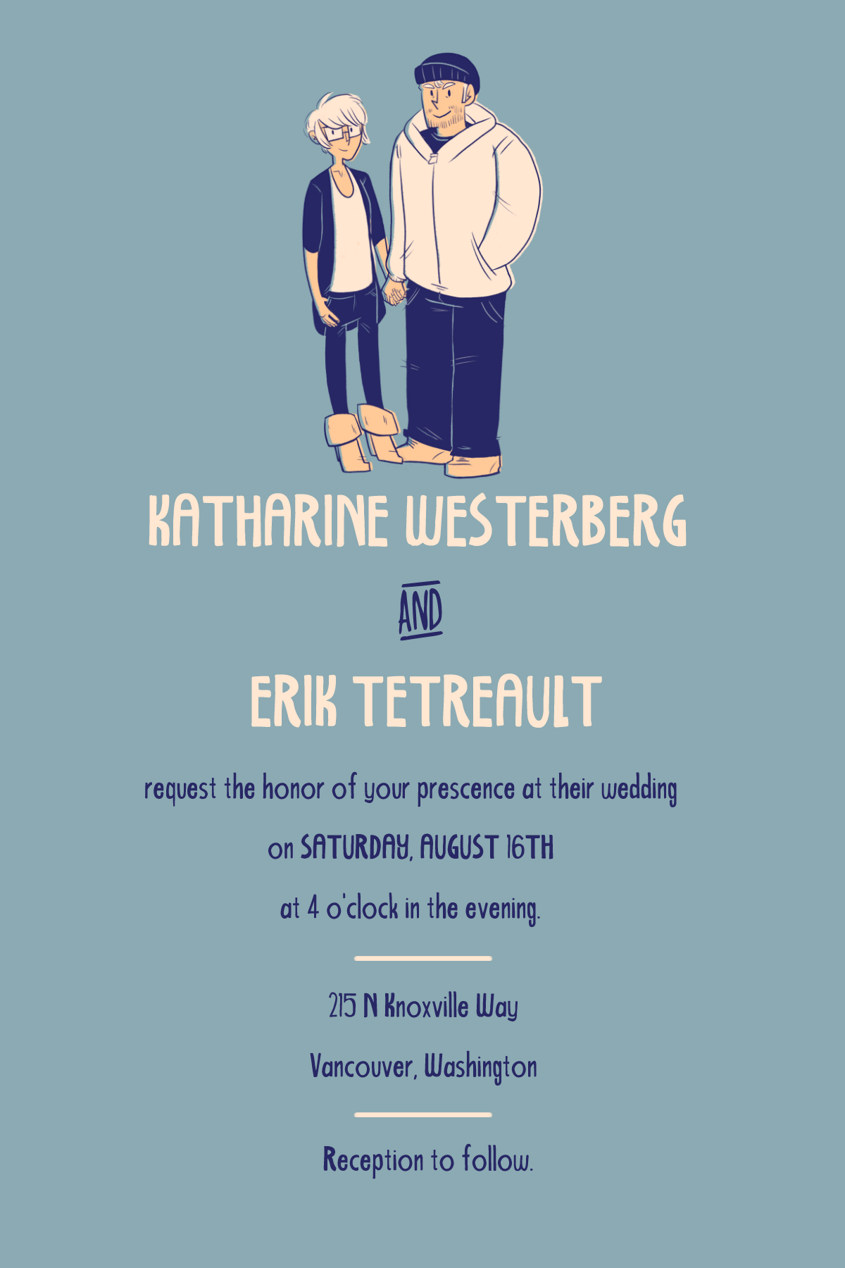 Wedding invitation. 2014.