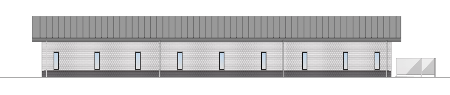 Brick Rear Elevation