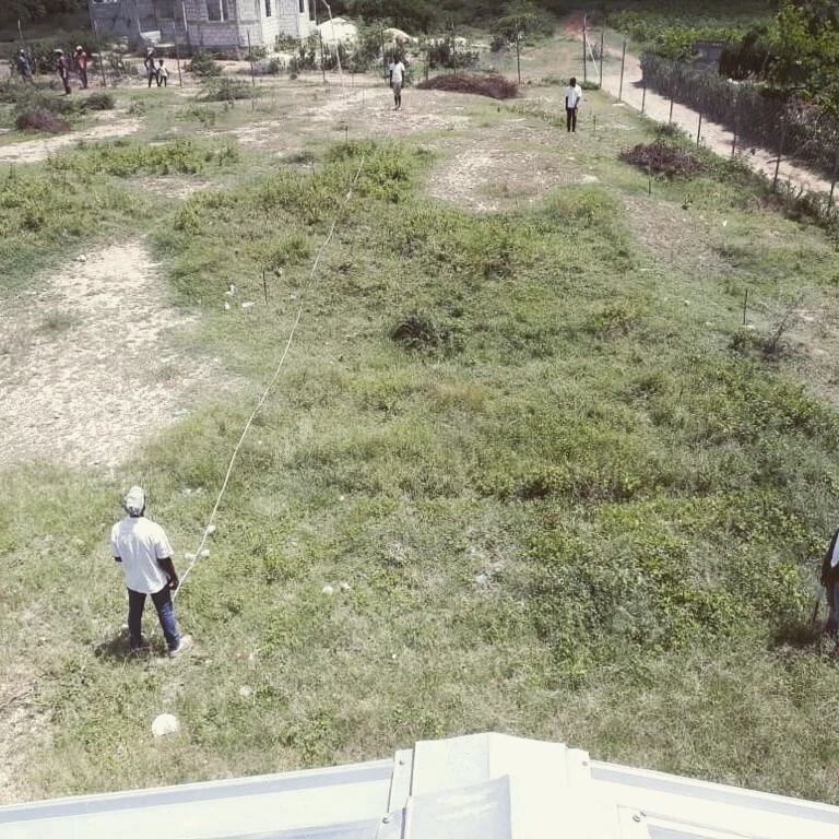 @thejosephschool phase 3 classroom buildings have being sited and foundations are starting to be dug! 

The process of locating the buildings involved lots of photos shared on @whatsapp with the men wearing white shirts and locating the corners in co