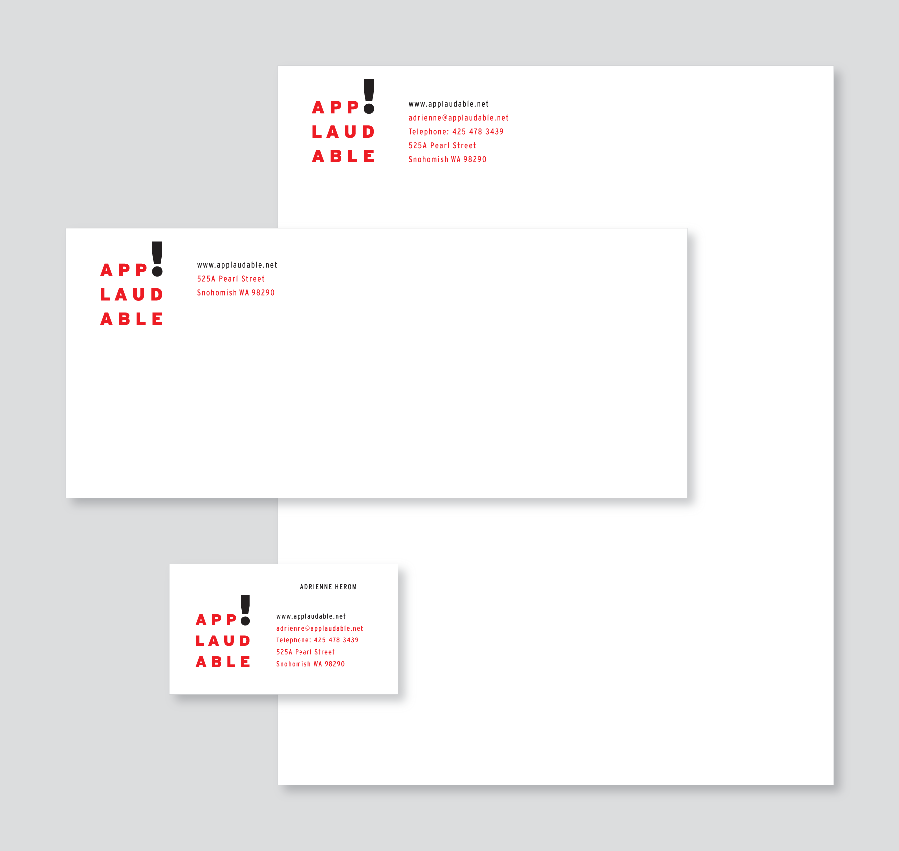 Stationery System Design, Applaudable
