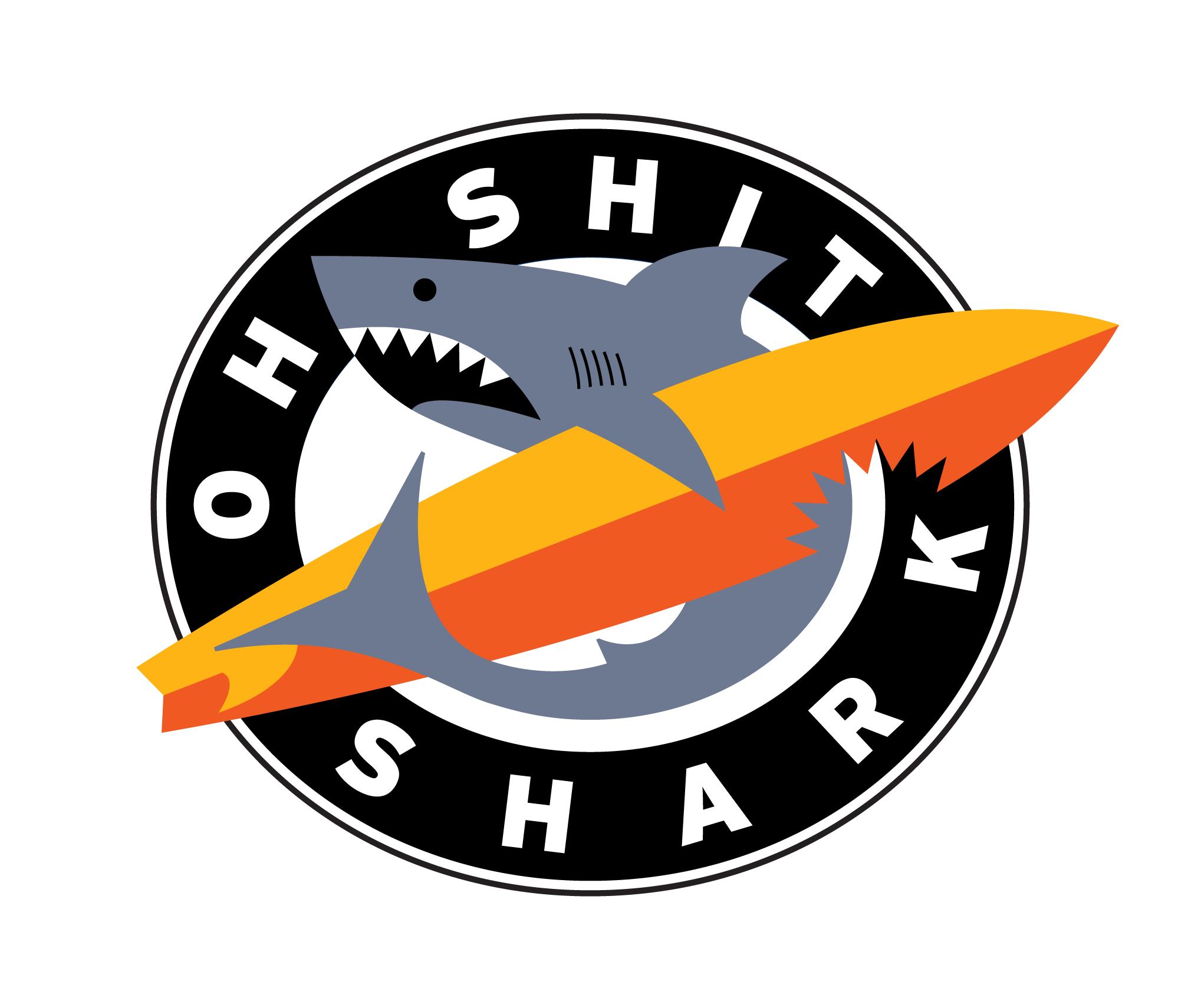 Logo Design, Oh Shit Shark Surf Shops, Australia