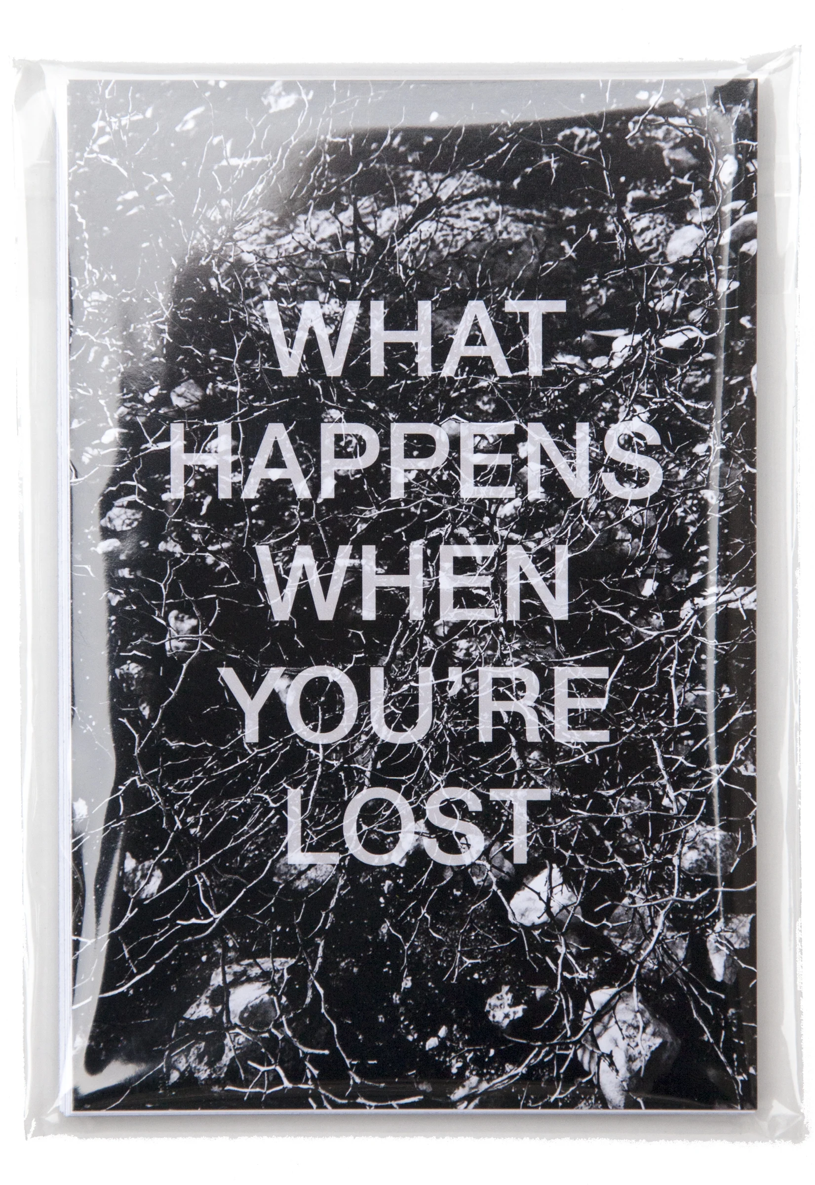 what happens when you're lost , 2012 Hartford Art School MFA Photo, Class of 2012 17 postcards, 4 by 6 inches layout & design
