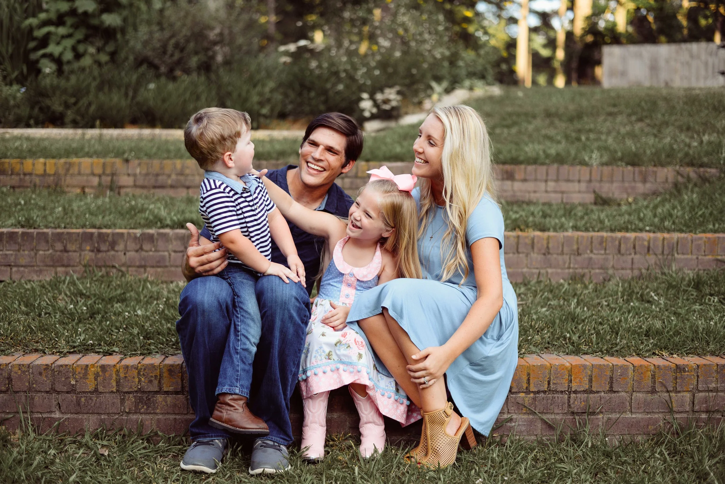 family of four portrait