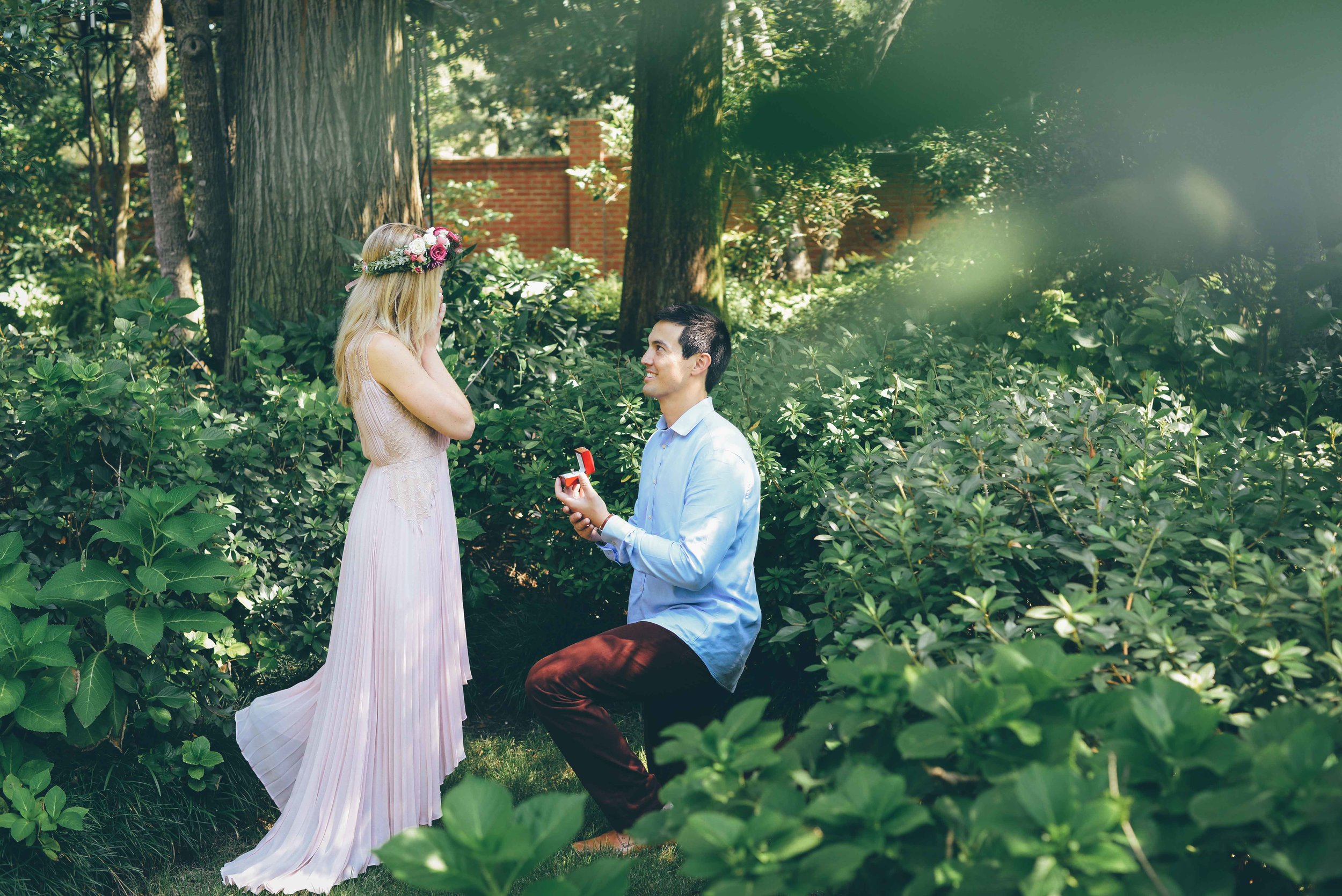 proposal in garden
