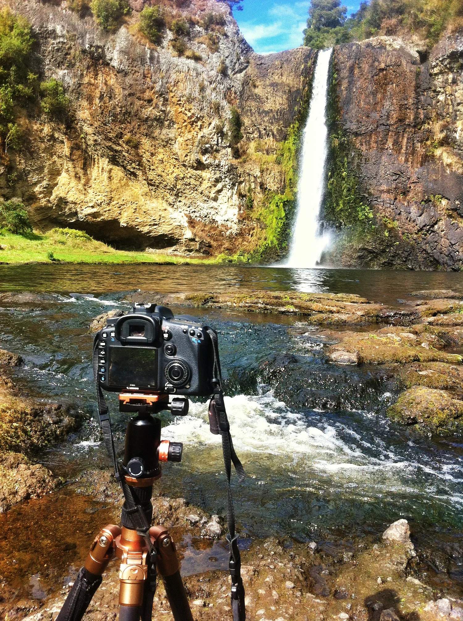 Behind the lens (Ok, it's from a slightly different spot from where the final image was taken).
