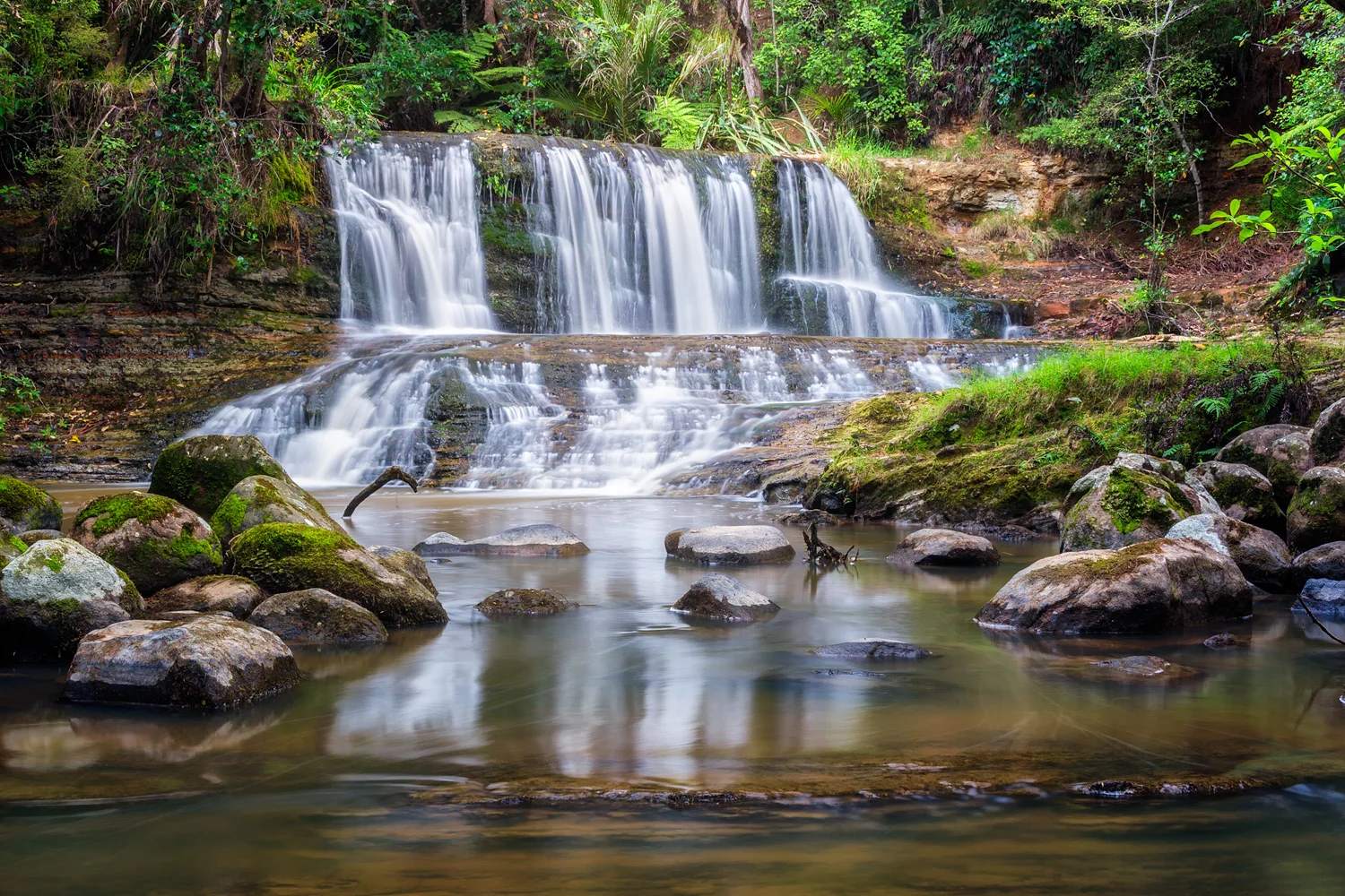 Waitangi Stream Cascade Two - 30mm | 4sec | f16 | ISO100