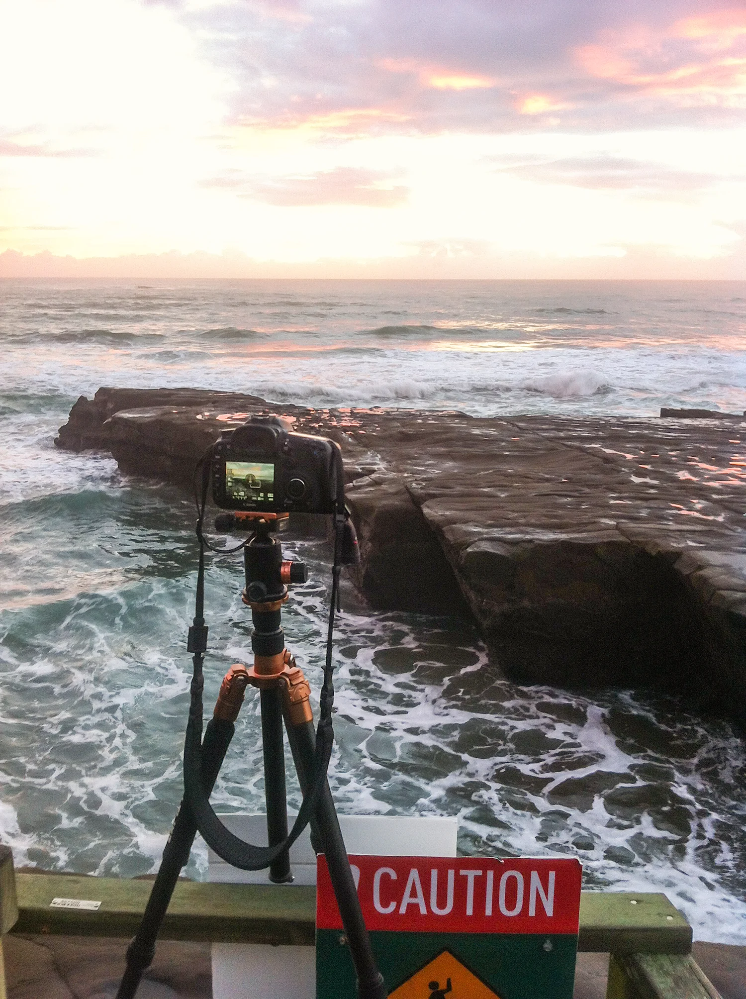 Behind the lens.